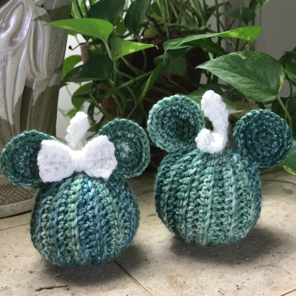 Mouse Ear Crochet Fall or Halloween Pumpkin